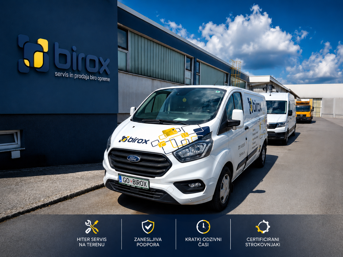 Birox terensko vozilo za servis in dostavo tiskalnikov